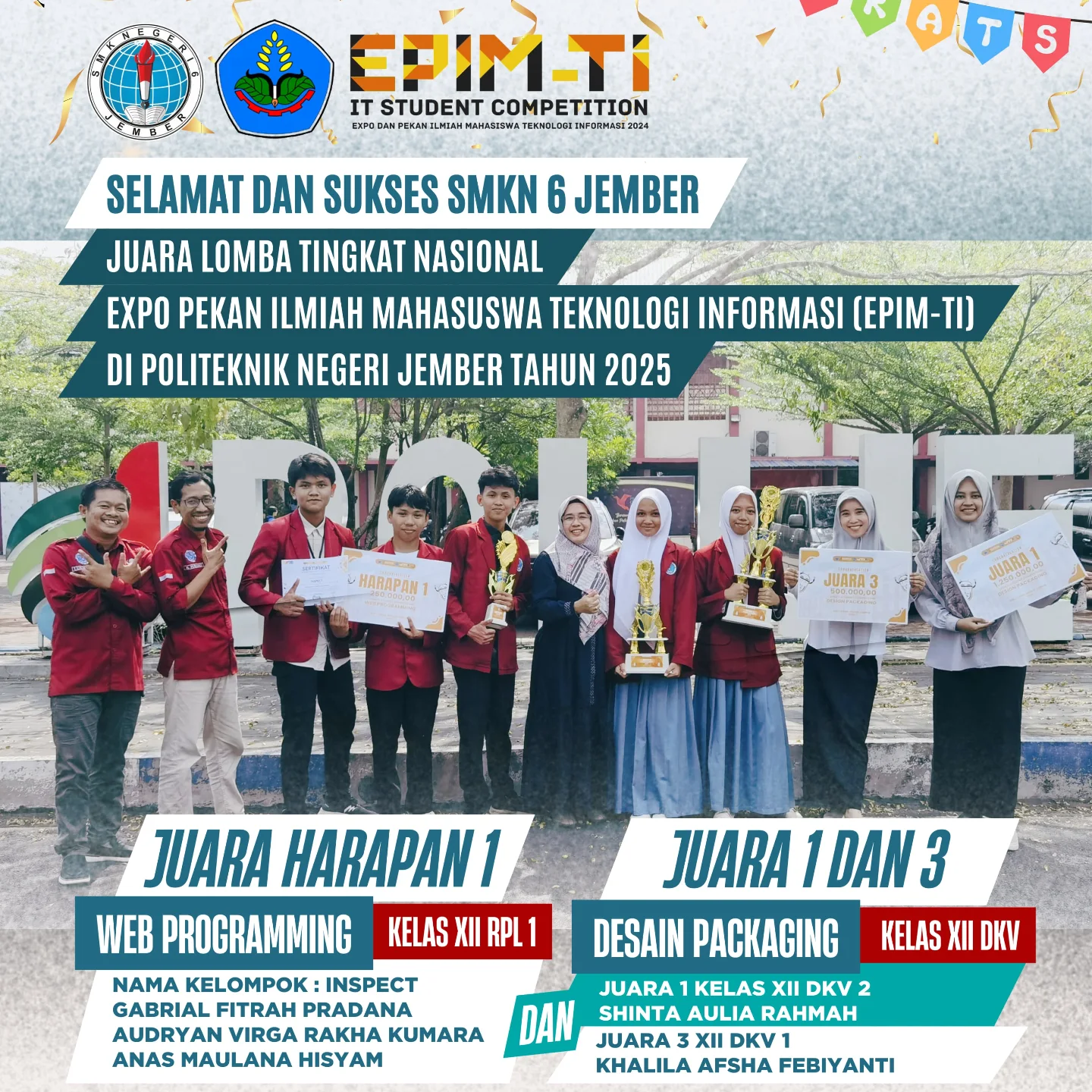 Juara 2 Lomba Web Programming EPIM-TI Polije
